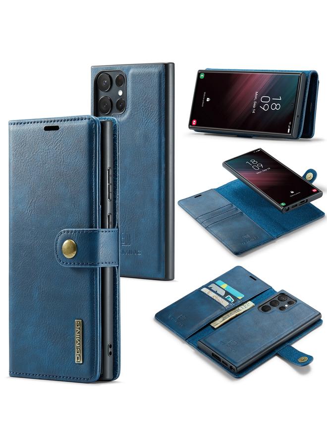 Dg Ming Case For Samsung Galaxy S23 Ultra 5G Crazy Horse Texture Detachable Magnetic Leather Case - Image 1