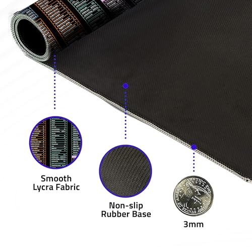 Dyazo Large Anti Slip Keyboard Shortcut Extended Desk mat/Mouse Pad with PS |AI | CDR | PR | Word | excel | PPT Shortcut Keys Computer mat for Laptop Size 800 x 300 x 3 mm (Black No Logo) - Image 4