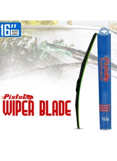 Pistol Car Windshield Wiper 16", Corrosion Resistant Wiper Blade With Dual Steel Tension  - Image 1