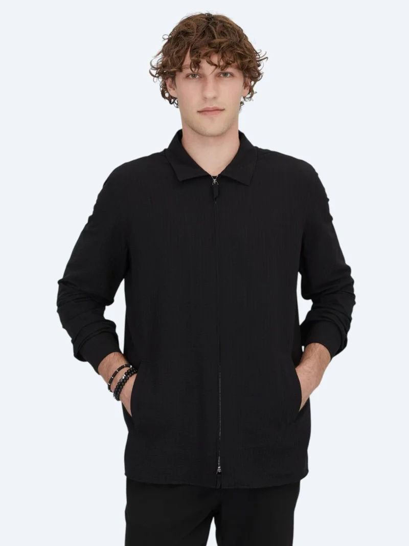 Kip Black Overshirt