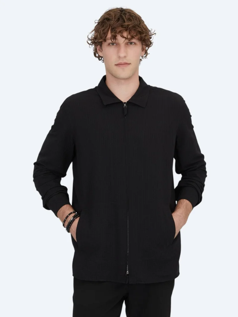 Kip Black Overshirt