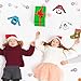 Aoriher 3 Pcs Christmas Doll Clothes Christmas Accessories Outfit Small Sweater Set Knitted Clothing Elk Xmas Santa Tree Snowflake Print Xmas Doll Accessories Plaid Style - Image 4