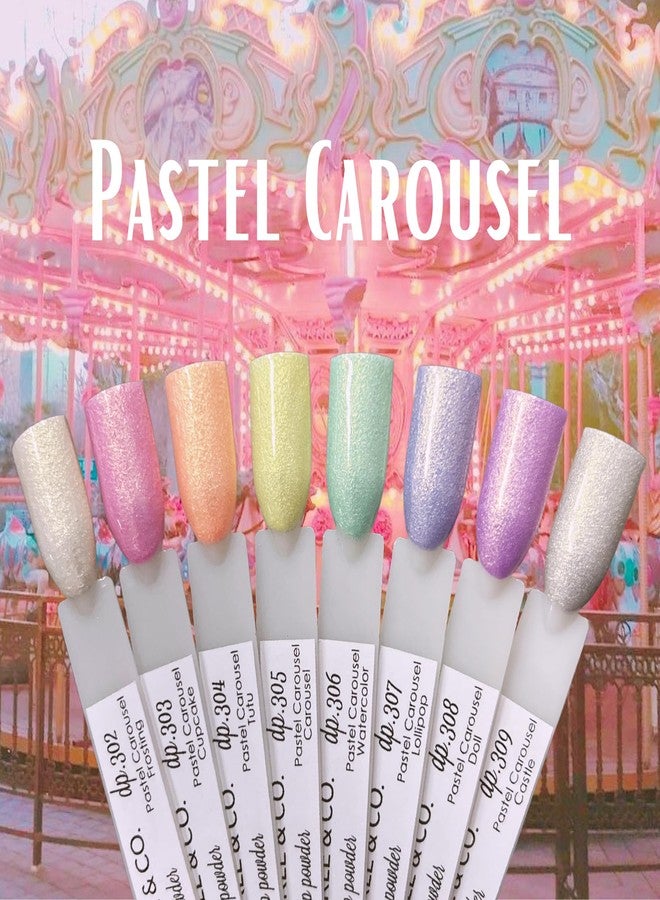 Sparkle & Co. Dip Powders - dp.304 Pastel Carousel - Tutu (Pastel Orange Shimmer) 1 Ounce Dipping Powder Jar For Manicure DIY Spring Shade, No Lamp Needed - Image 3