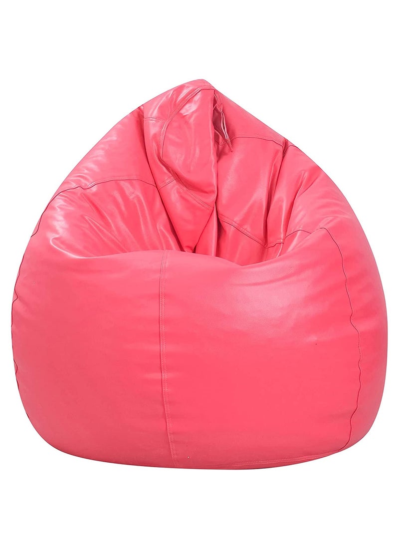 LEXAVI LEXAVIXXXL Beanbag with FootStool Cover Without Beans Pink  - Image 2