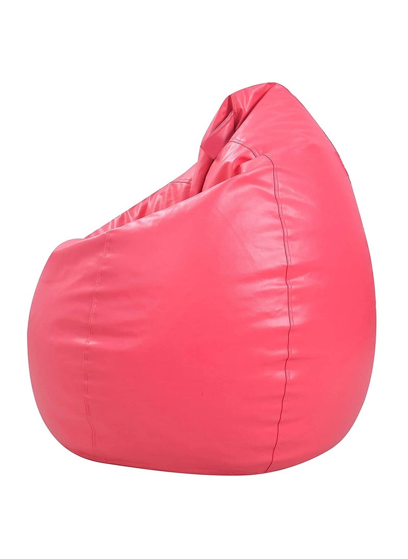 LEXAVI LEXAVIXXXL Beanbag with FootStool Cover Without Beans Pink  - Image 4