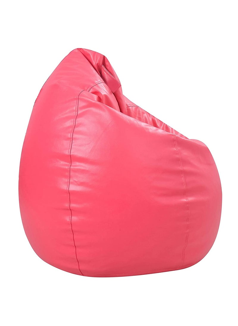 LEXAVI LEXAVIXXXL Beanbag with FootStool Cover Without Beans Pink  - Image 3