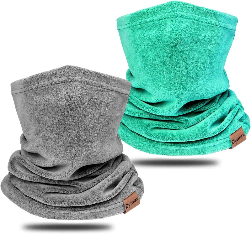 Dymex Neck Warmer Winter Neck Gaiter Face Mask Balaclavas for Women Men, Soft Fleece Face Cover Mask for Skiing Motorcycle-2 Pack - Image 1