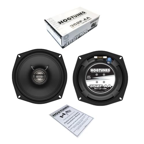Hogtunes 352FAA 525 Front Speakers 2 Pack Fits 19982013 HarleyDavidson Motorcycles