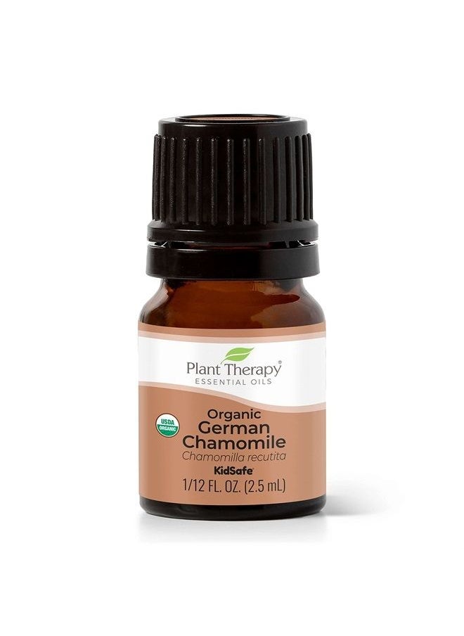 Plant Therapy Organic German Chamomile Essential Oil 2.5 mL (1/12 oz) 100% Pure, Undiluted, Therapeutic Grade  - Image 1