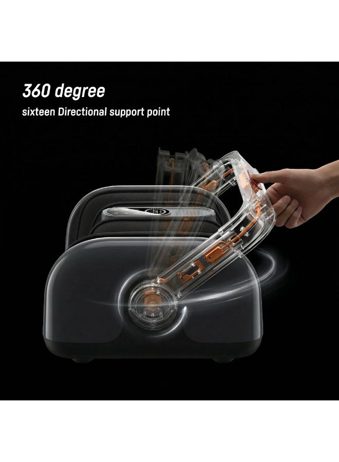 QUTEK Bounce 360 Foot, Calf & Arm Massager Deep Tissue Electric Massage Machine with Air Compression, Multi-Mode & Adjustable Intensity, Circulation Booster & Pain Relief, Home Therapy Device - Image 3