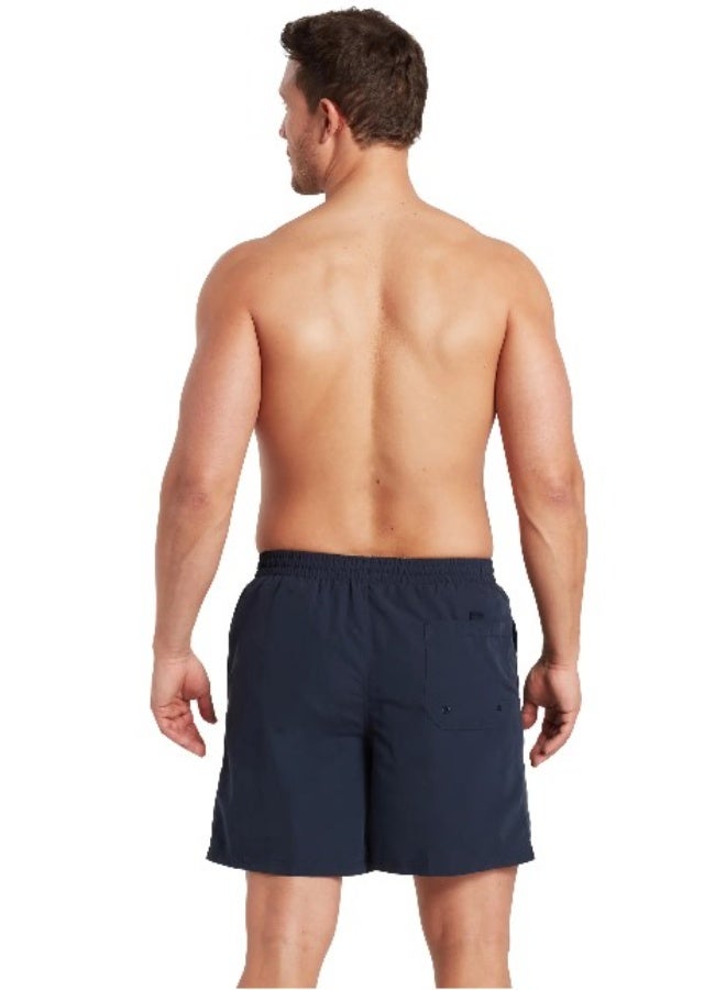 زوجس شورت سباحة رجالي زوجز بنريث 17 كحلي | قماش إيكودورا مستدام، طول منتصف الفخذ 17 بوصة، مقاوم للكلور، حماية UPF50+، خصر قابل للربط، مبطن بشبكة وجيوب للسباحة اليومية | 462924-NV-XS - Image 3