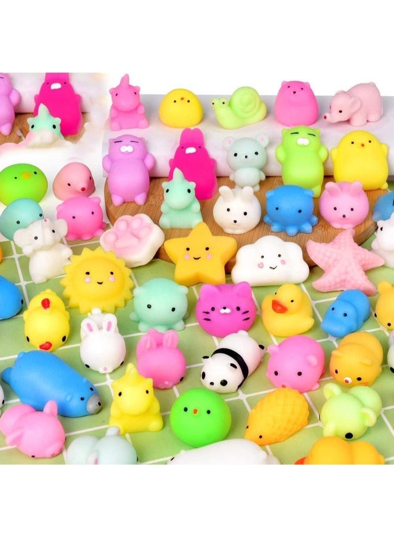 30 Animal Mini Soft Cute Party Gifts for Children, Cat Unicorn Soft Squeeze Stress Relieving Toy Gift Bag, Novelty Toy Gifts for Boys and Girls, Adults, Random - Image 1