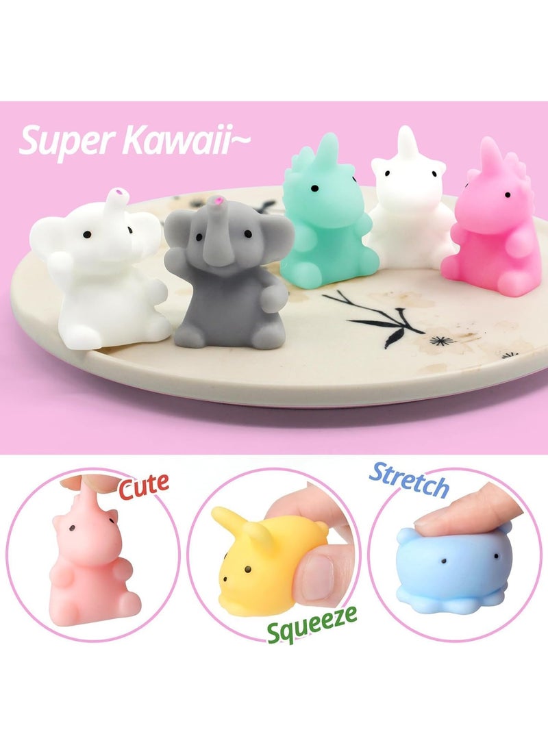 30 Animal Mini Soft Cute Party Gifts for Children, Cat Unicorn Soft Squeeze Stress Relieving Toy Gift Bag, Novelty Toy Gifts for Boys and Girls, Adults, Random - Image 2