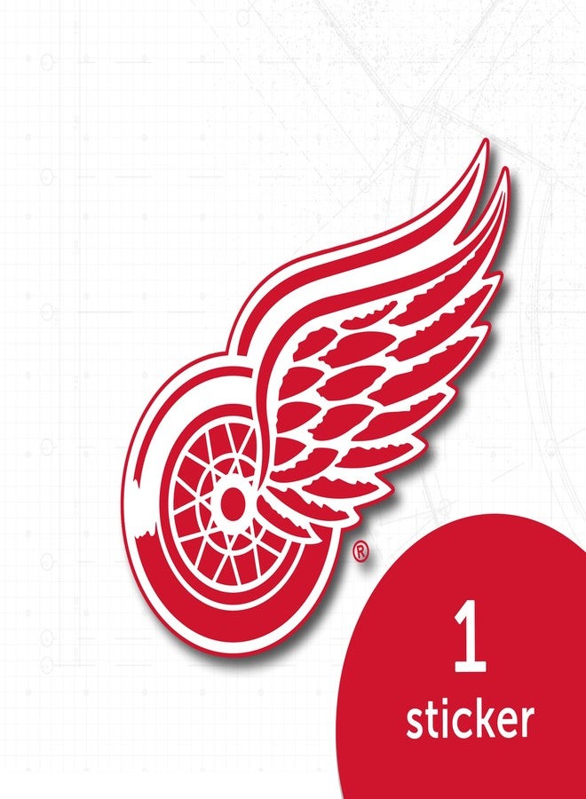 Desert Cactus Detroit Red Wings Team NHL National Hockey League Sticker Vinyl Decal Laptop Water Bottle Car Scrapbook (Individual A) - Image 4