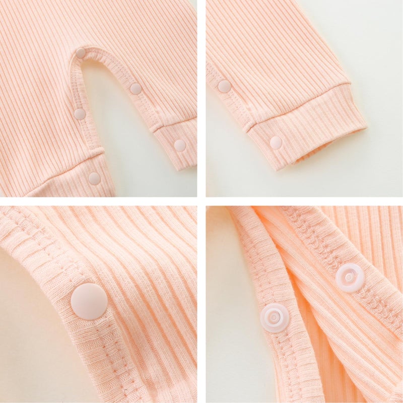 Bibimom Baby One-piece Outfit 0-3 Months Global Day of Parents Gift Pink Onesie Baby Items - Image 5