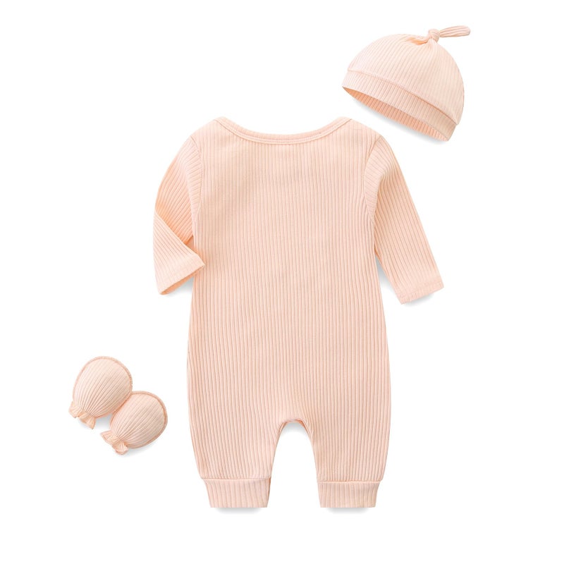 Bibimom Baby One-piece Outfit 0-3 Months Global Day of Parents Gift Pink Onesie Baby Items - Image 2