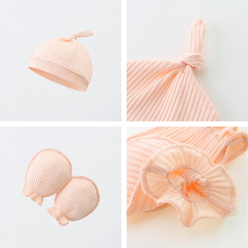 Bibimom Baby One-piece Outfit 0-3 Months Global Day of Parents Gift Pink Onesie Baby Items - Image 3