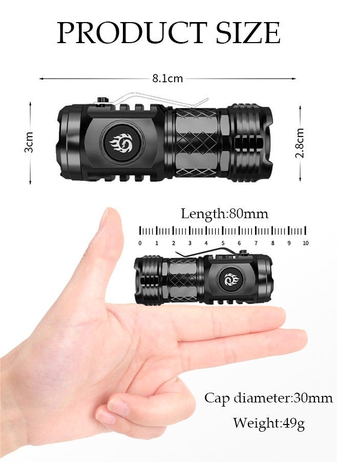 Rechargeable LED Flashlights Alloy with Fast Charge Handheld Flashlight Portable Waterproof Super Bright Flashlights for Emergencies Camping Hiking - Image 1