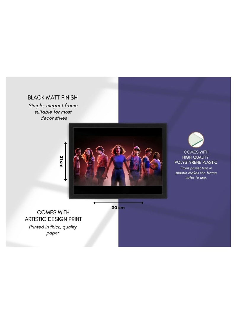 إم إي سي سترينجر ثينجز إطار ملصق حائط فني 21x30 سم - Image 4