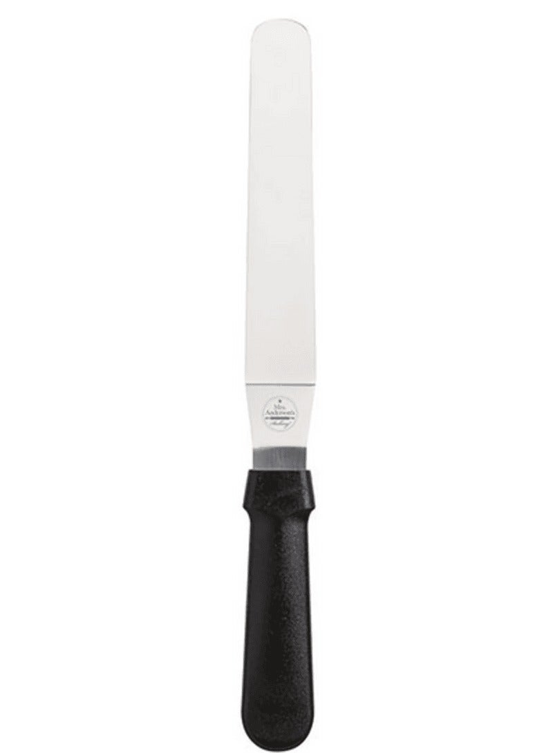 Mrs. Anderson's Baking Dishwasher Safe Flexible Offset Icing Spatula Black and Silver 8inch - Image 1