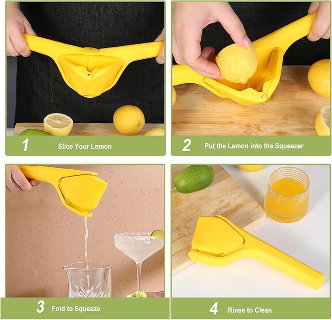 Bitnex Lemon Squeezer ManualEffortless Manual Flat Lemon Juicer Squeezer Hand Citrus Press Citrus Squeezer with Builtin StrainerEasy to Make Juice from Lemon Lime Citrus Orange Fruits 2 - Image 5