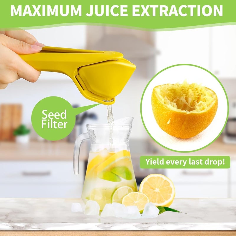 Bitnex Lemon Squeezer ManualEffortless Manual Flat Lemon Juicer Squeezer Hand Citrus Press Citrus Squeezer with Builtin StrainerEasy to Make Juice from Lemon Lime Citrus Orange Fruits 2 - Image 3