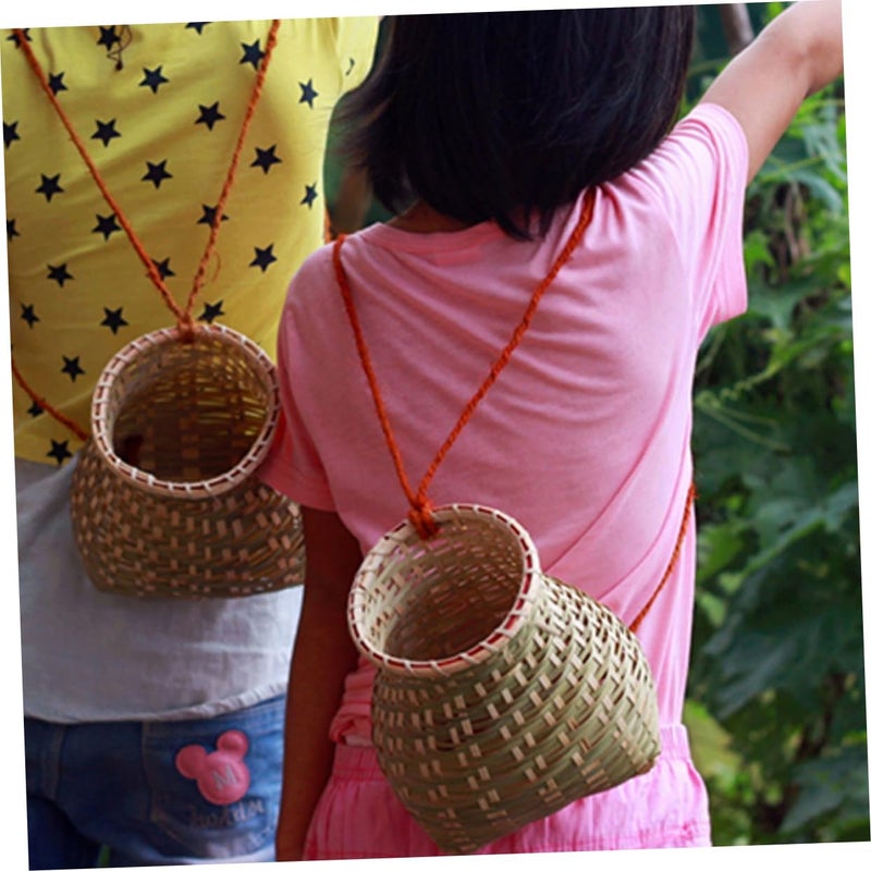 Medium Woven Flower Basket For Home Decor Storage And Rustic Flower Arrangement - Image 4