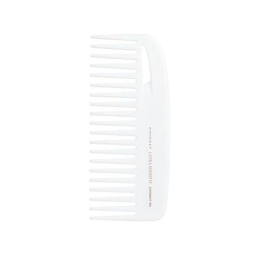 Cricket Ultra Smooth Coconut Conditioning Comb – Infused with Coconut Oil & Keratin for Frizz-Free Shine and Hydration, Ideal for Mid-Length, Thick, and Textured Hair - Image 1