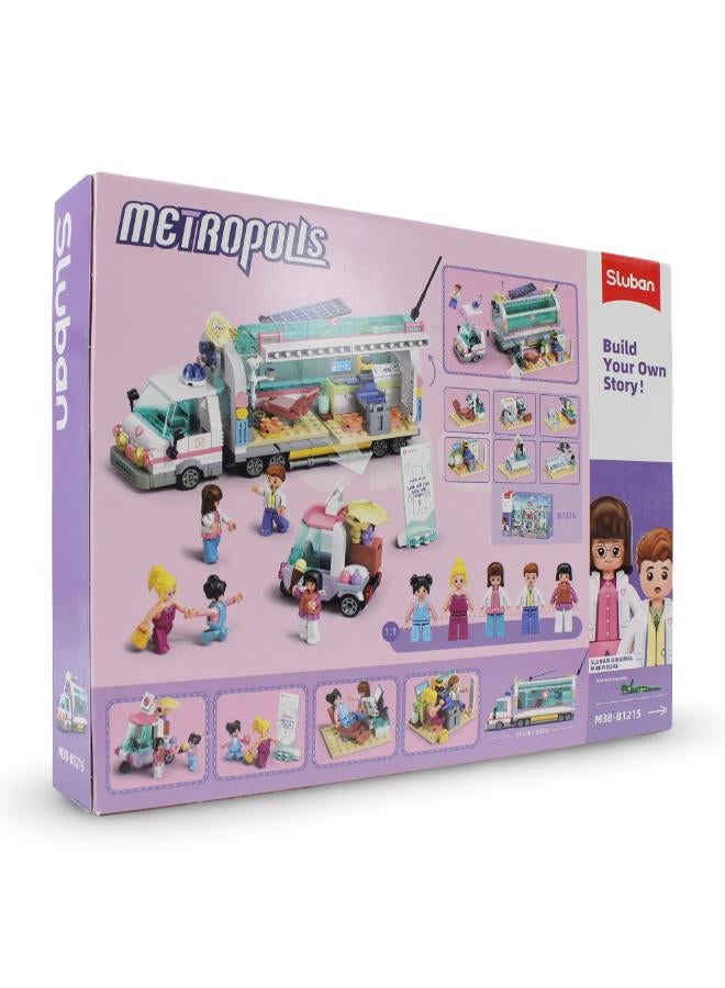 Sluban Metropolis Mobile Hospital - 477Pcs - Image 2