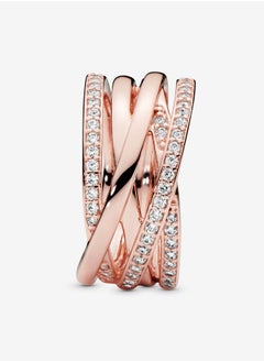 PANDORA PANDORA Rose ring with clear cubic zirconia, Size 52  - Image 4