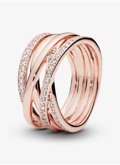 PANDORA PANDORA Rose ring with clear cubic zirconia, Size 52  - Image 1