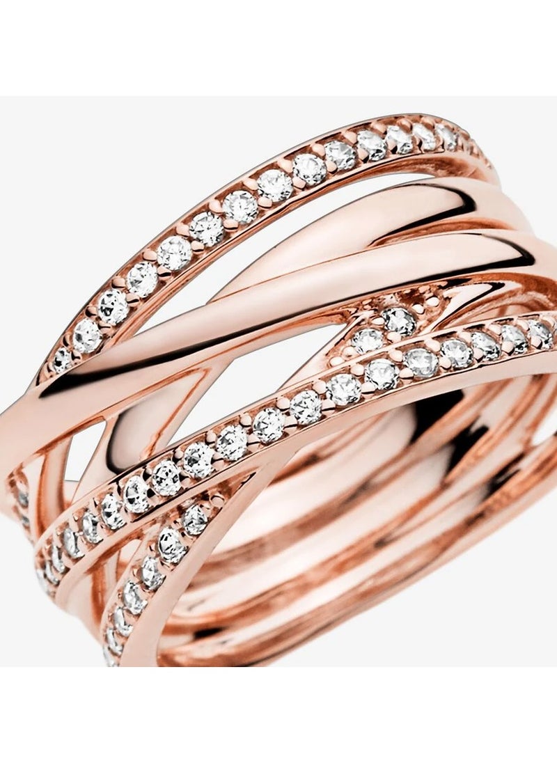 PANDORA PANDORA Rose ring with clear cubic zirconia, Size 52  - Image 5