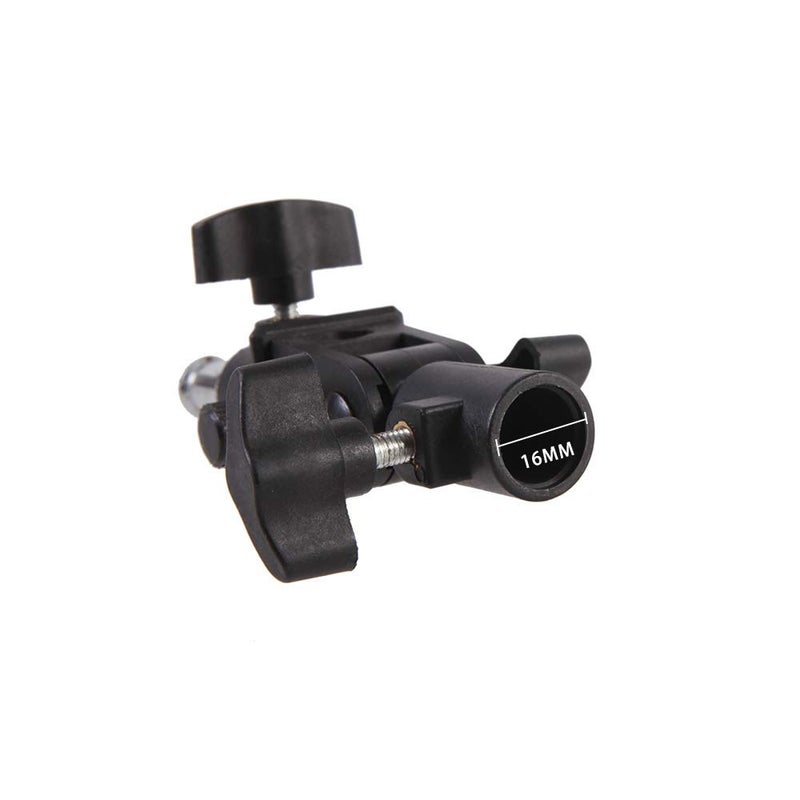 WELLMAKING 2PCS U Shape Tilt Adapter Swivel Mount Umbrella Holder Light Stand with Standard 1/4 to 3/8 inch Metal Male Screw Adapter Spigot Stud for Studio Light Stand, Hotshoe/Coldshoe Adapter - Image 5