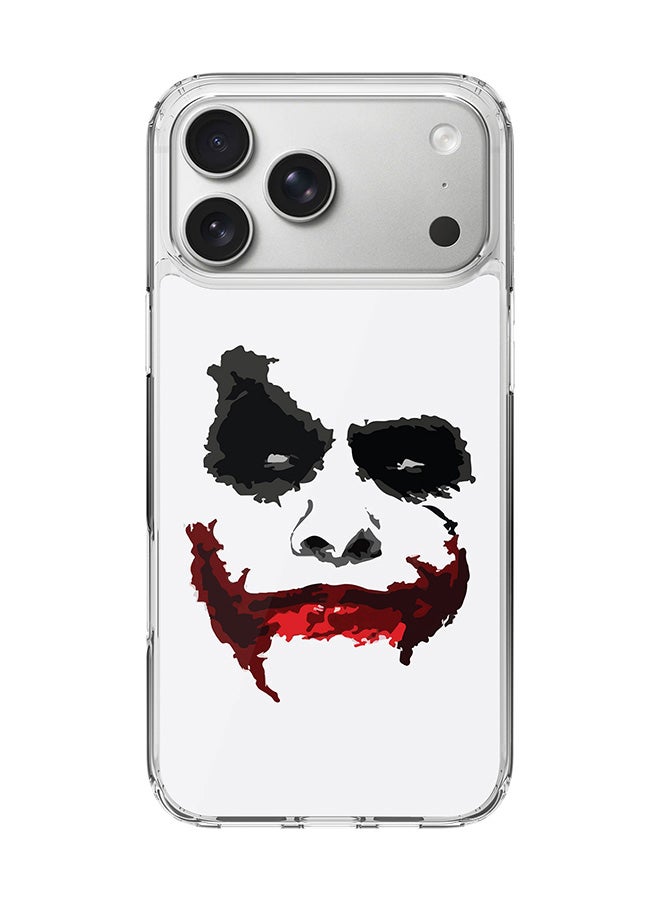 Stylizedd Classic Clear MagSafe Case for iPhone 17 Pro Max , Hybrid Soft Case Flexible Edges Anti Drop TPU PC Gel Thin Transparent Cover [ Designed for iPhone 17 Pro Max ] - Joker Grin