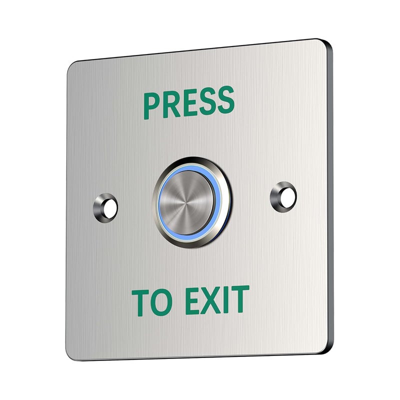 YUHANUS Push to Exit Button for Door Access Control Waterproof Stainless Steel Shell 4 Contact Output - Image 2
