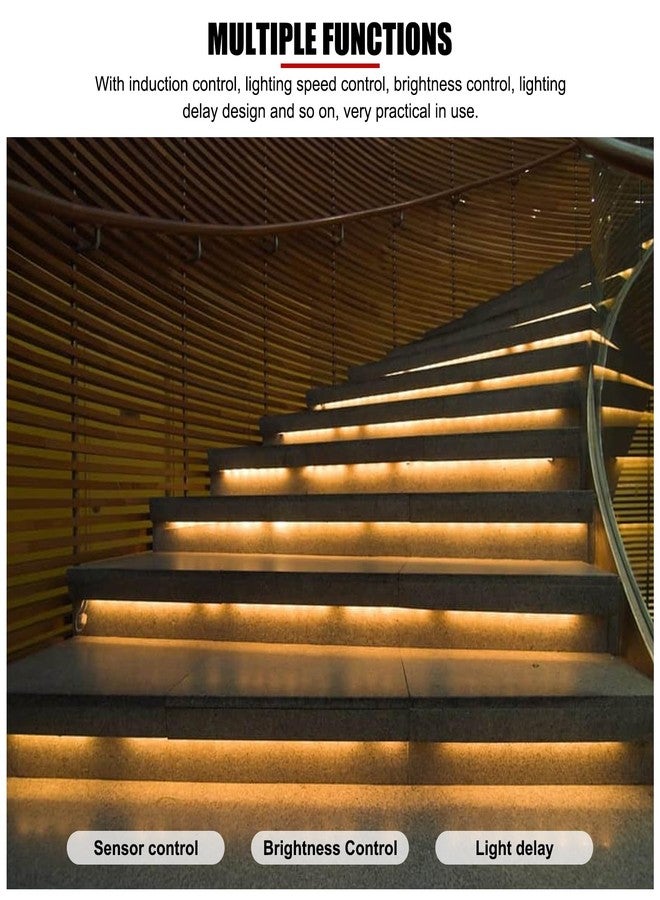 EVTSCAN DC 12V‑24V LED Stair Light Controller with PIR Motion Sensor, Adjustable Brightness, Color and Lighting Effects, LED Stair Light Control Unit Module for Outdoor Staircase, Hallway - Image 3