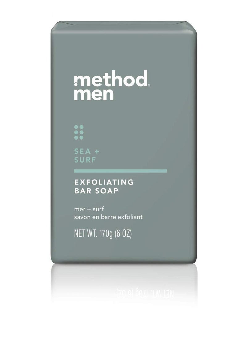 Method Method Men's - Sea + Surf Body Wash 18 Ounce & Sea + Surf Exfoliating Bar Soap, 6 oz - Set of 2 - Image 3