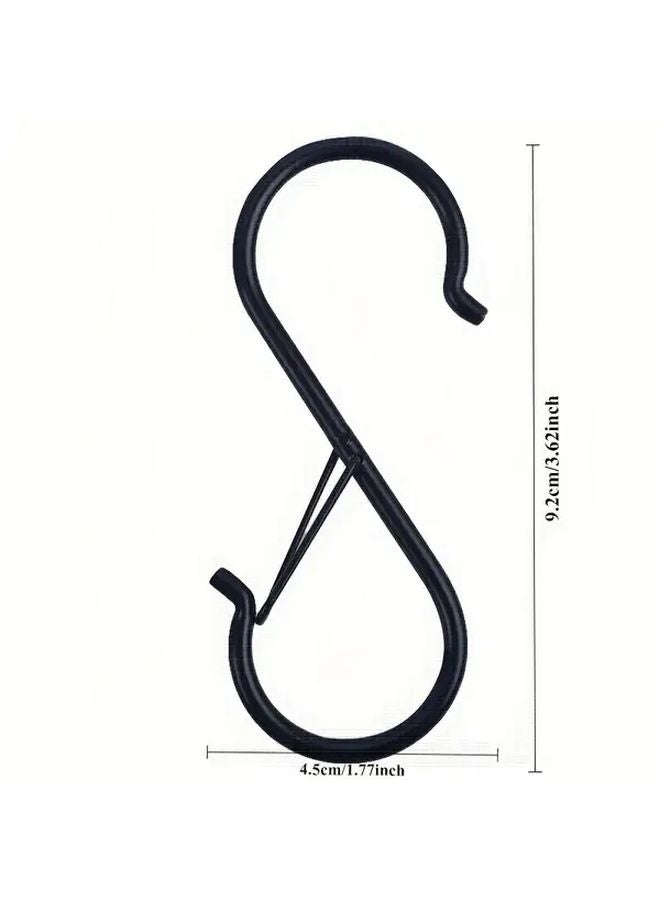 3 قطع خطاف حرف S متين بمشبك أمان مقاوم للصدأ لحامل متعدد الأغراض - Image 5