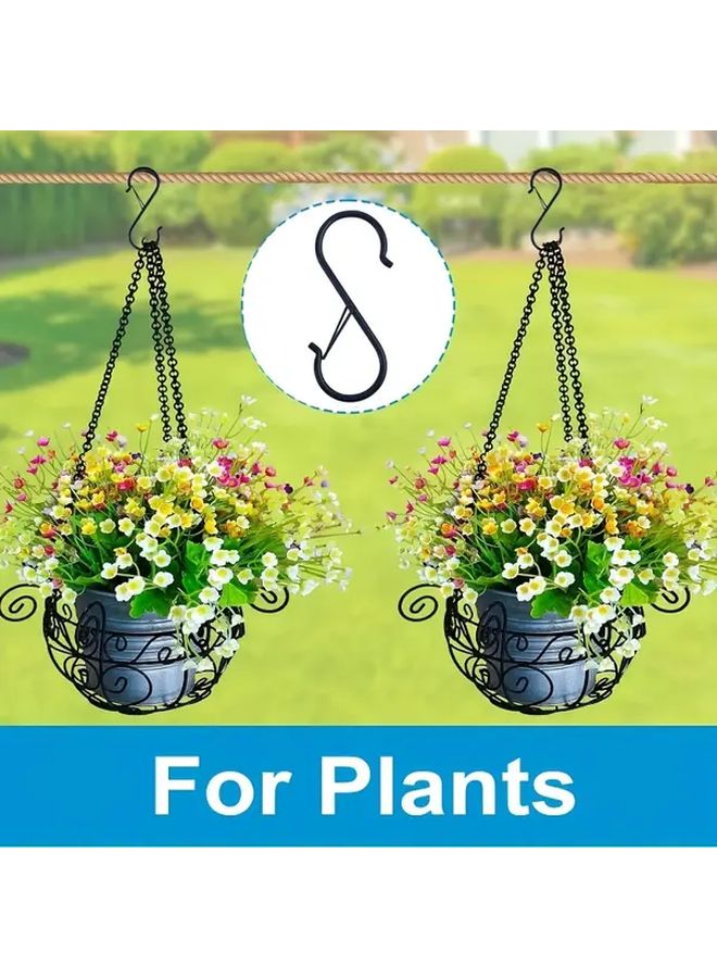 3 قطع خطاف حرف S متين بمشبك أمان مقاوم للصدأ لحامل متعدد الأغراض - Image 4