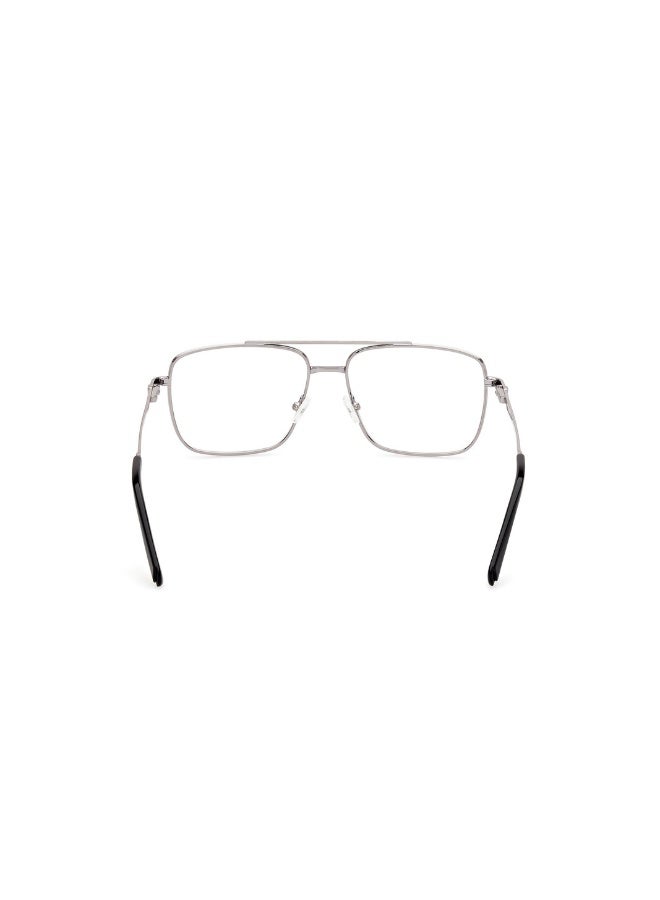 GUESS Gu50097 Navigator Metal Frames For Men Size 57, Shiny Black - Image 4