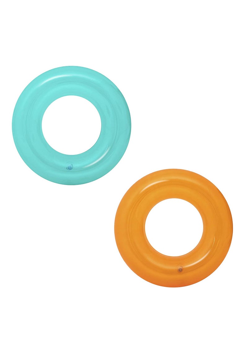 Bestway 1 Pieces Inflatable Transparent Tire Tube 51cm - Assorted - Image 1