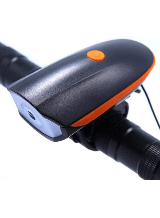 Generic USB Rechargeable Bicycle Lights Bike Lights Night Cycling Electric Horn With Handlebar Flashlight  - Image 2