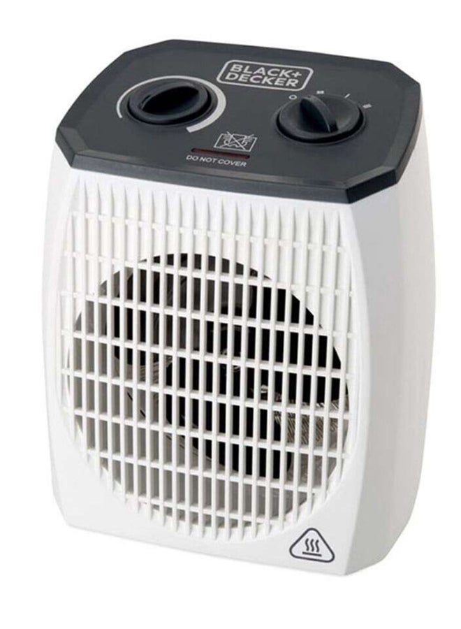 BLACK+DECKER Vertical Heater Fan with Dual Heat Setting for Home 2000 W HX310-B5 Black/White - Image 2
