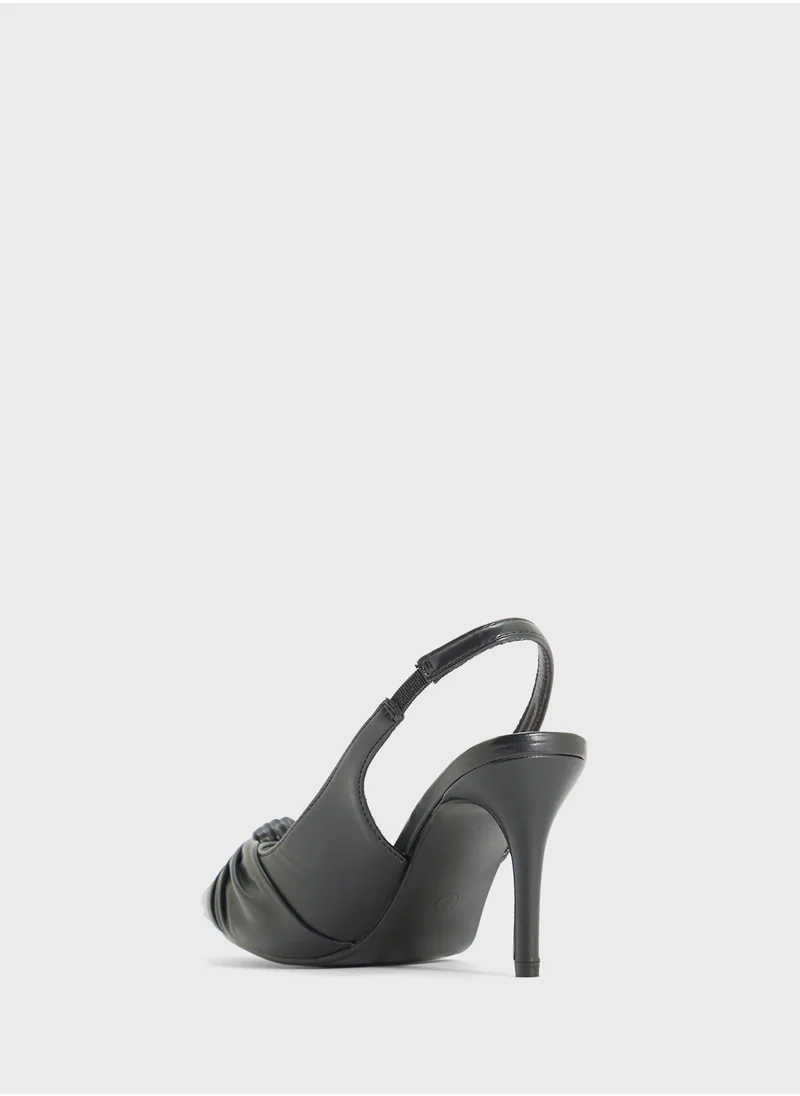 ELLA Sling-Back Pump With Knot Detail
