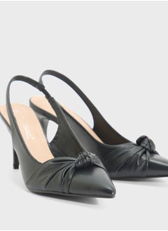 ELLA Sling-Back Pump With Knot Detail  - Image 4