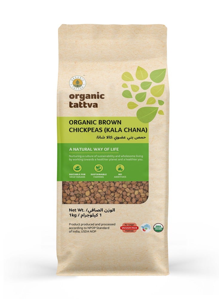 Organic Tattva Organic Brown Chickpeas - Image 1