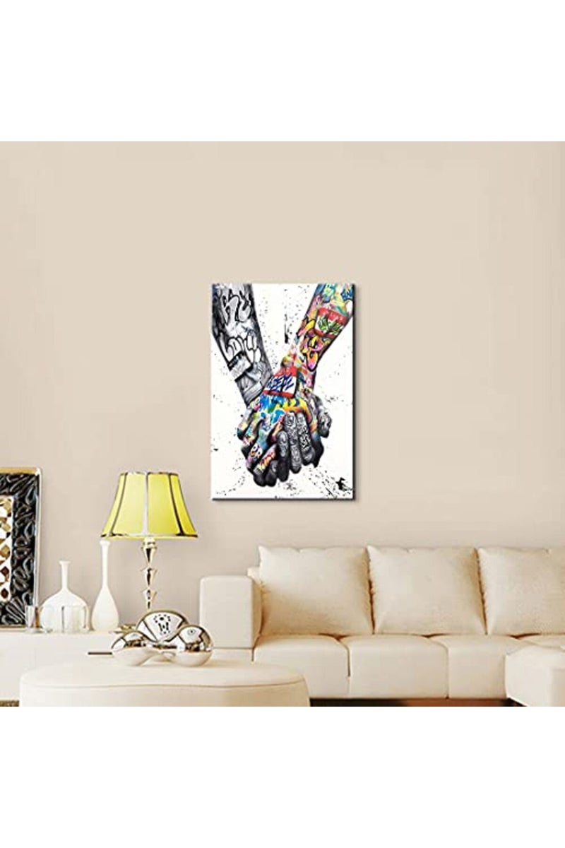 Mistyefly Graffiti Wall Art Pop Art Canvas Colorful Wall Decor - Image 3