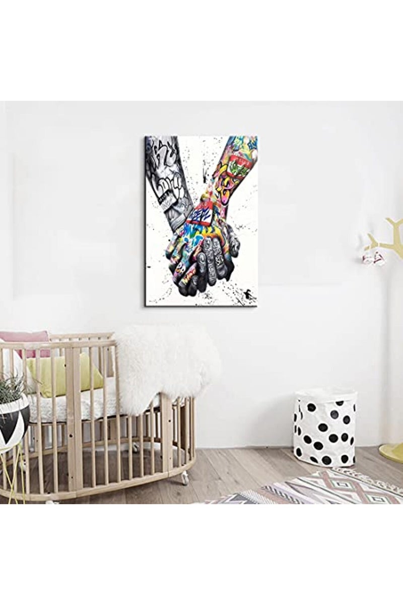 Mistyefly Graffiti Wall Art Pop Art Canvas Colorful Wall Decor - Image 4