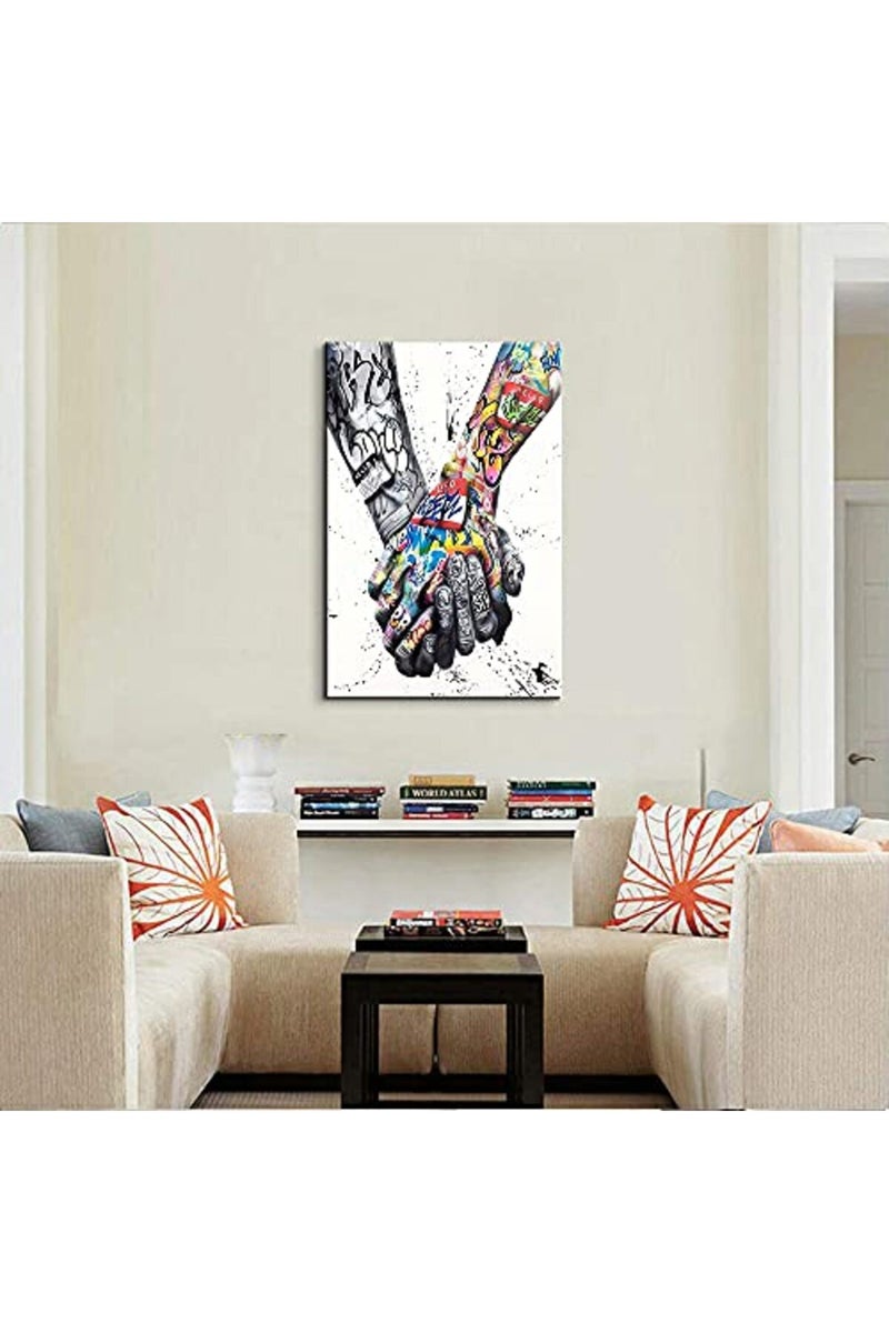 Mistyefly Graffiti Wall Art Pop Art Canvas Colorful Wall Decor - Image 5