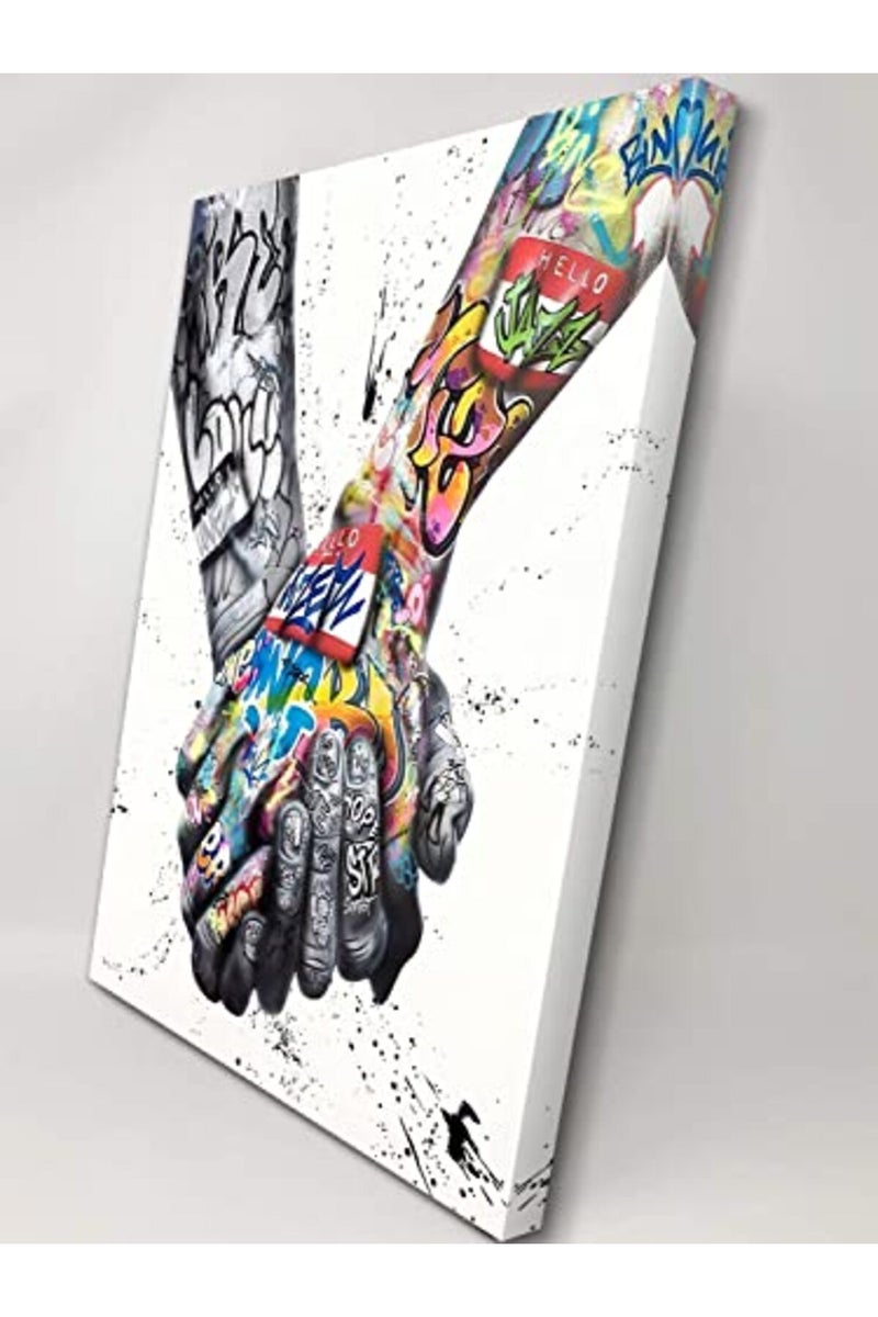 Mistyefly Graffiti Wall Art Pop Art Canvas Colorful Wall Decor - Image 2